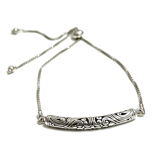 None Jewelry - New STERLING SILVER Scrollwork Bracelet